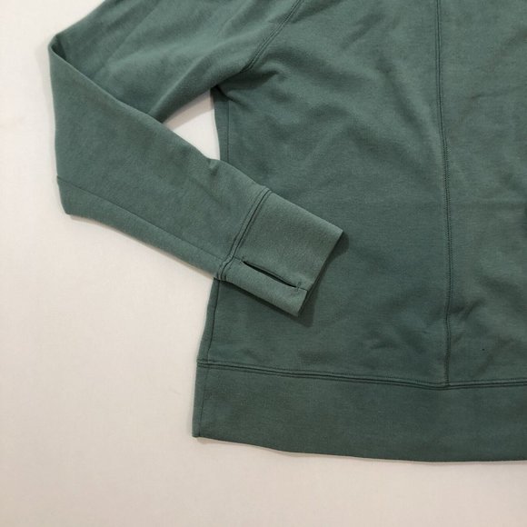 North Face Women's Green Hoodie Sweater Medium Wash Reg Fit Size Small S - Picture 11 of 12